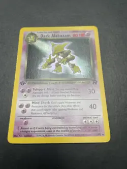 *1ST EDITION* Dark Alakazam 1/82 Team Rocket Holo Pokemon Card *99p No Reserve* - Image 5