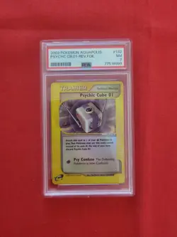 Pokemon: Psychic Cube 01 Aquapolis Reverse Holo #132/147 2003 - PSA 7 NM - D50 - Image 1