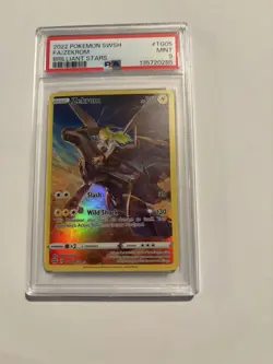 2022 Pokemon Brilliant Stars #TG05 Zekrom Full Art PSA 9 Mint - Image 1