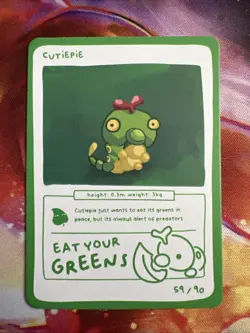 Cutiepie (Caterpie) 59/90 - Pokedoodles Set 1 Fan Art - Pokemon - Image 1