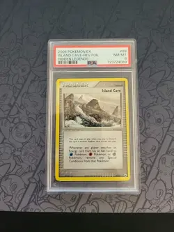 Pokemon: Island Cave #89/101 EX Hidden Legends Reverse Holo 2004 - PSA 8 - E95 - Image 1