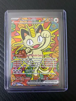 Meowth ex 121/088 ENGLISH Special Illustration Rare - Perfect Order SIR Pokemon - Image 1