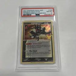 Pokemon TCG 2021 Greninja Gold Star SWSH144 PSA 8 NM-MT 25th Celebrations - Image 1