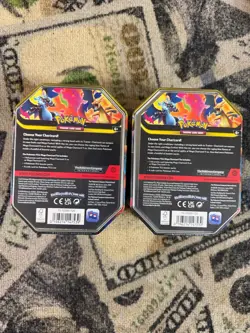 Mega Charizard X and Y Tins Sealed 2026 Set of 2 Pokemon TCG Phantasmal Flames - Image 2