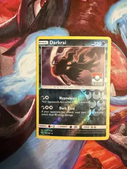 Pokemon TCG Darkrai 87/147 League Promo Sun & Moon Burning Shadows Pokemon LP - Image 1