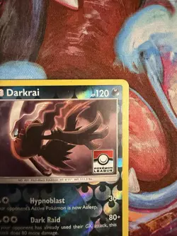 Pokemon TCG Darkrai 87/147 League Promo Sun & Moon Burning Shadows Pokemon LP - Image 3