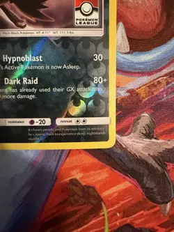 Pokemon TCG Darkrai 87/147 League Promo Sun & Moon Burning Shadows Pokemon LP - Image 4
