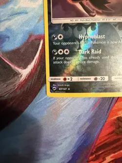 Pokemon TCG Darkrai 87/147 League Promo Sun & Moon Burning Shadows Pokemon LP - Image 5