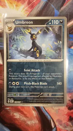 Pokemon - Umbreon 130/197 - Obsidian Flames - Reverse Holo - NM/M - Image 1