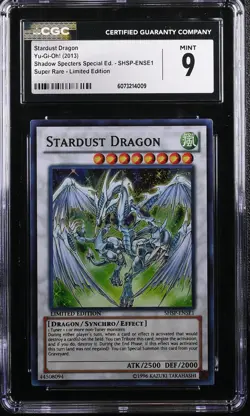 Stardust Dragon Yu-Gi-Oh! (2013) SHSP-ENSE1 Super Rare - Limited Edition CGC 9 - Image 1