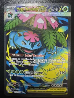 Pokemon TCG Mega-Venusaur-EX Evolutions Holo Full Art Ultra Rare Card 155/132 - Image 1