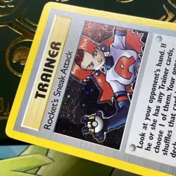 Pokemon 1st edition Rocket's Sneak Attack Trainer Card Holo Rare 16/82 Holo NM - Image 4