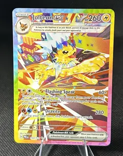 Pokemon TCG Jolteon EX Prismatic Evolutions Card 153/131 Near Mint - Image 1