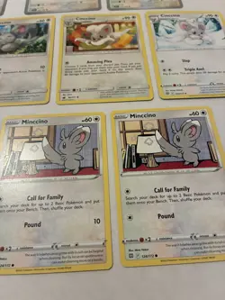 Lot Of 10 Minccino and Cincinno Pokemon Cards - Image 2