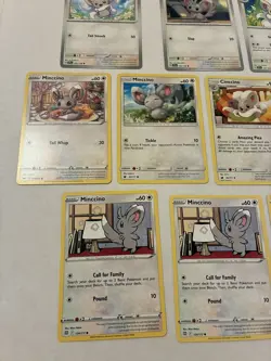 Lot Of 10 Minccino and Cincinno Pokemon Cards - Image 5