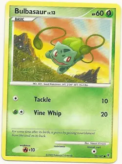 2009 IVYSAUR 62/147 & BULBASAUR 93/147 - SUPREME VICTORS POKEMON CARDS - NM/M - Image 3