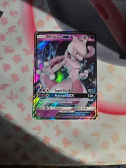 Pokemon Mewtwo GX Holo Ultra Rare TCG Card Hidden Fates 31/68 - Image 1