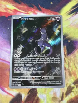 Mewtwo SVP 052 Scarlet Violet 151 Promo Illustration Rare Pokemon Card - Image 1