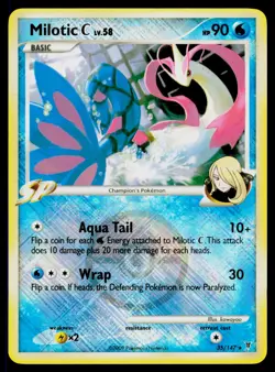Milotic C - 35/147 League Promo Reverse Holo Pokemon League Championship Card NM - Image 1