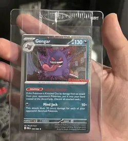 Pokemon Gengar 050/088 Promo GameStop Holo Stage 2 Ghost Card 130 HP - Image 1