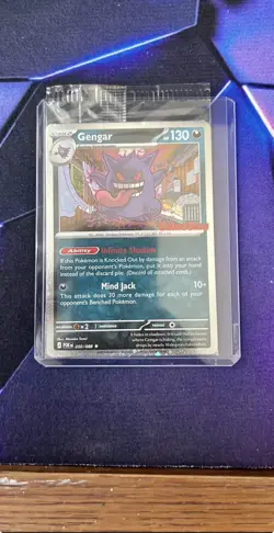 Pokemon Gengar 050/088 Promo GameStop Holo Stage 2 Ghost Card 130 HP - Image 2