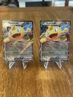 Pokemon Meowth EX Full Art Holo Card 062/088 Perfect Order Lot (2) - Image 1