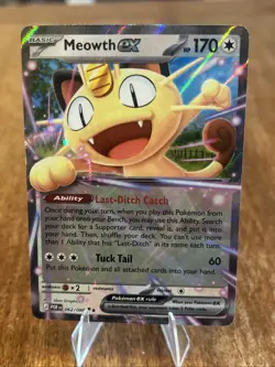 Pokemon Meowth EX Full Art Holo Card 062/088 Perfect Order Lot (2) - Image 4