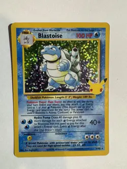 Pokemon TCG Blastoise Celebrations Card 2/102 25th Anniversary Edition NM - Image 3
