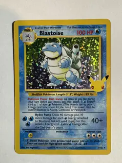 Pokemon TCG Blastoise Celebrations Card 2/102 25th Anniversary Edition NM - Image 5