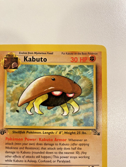 Kabuto 50/62 1st Edition Fossil Regular LP - Pokemon Card - Image 3