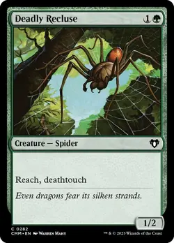 Deadly Recluse Commander Masters MTG NM - Image 1
