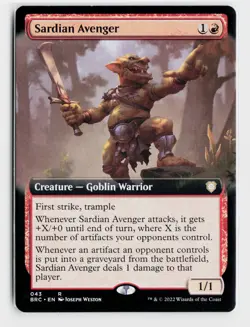 Sardian Avenger (Extended Art) R Commander: The Brothers' War 43 NM - Image 1