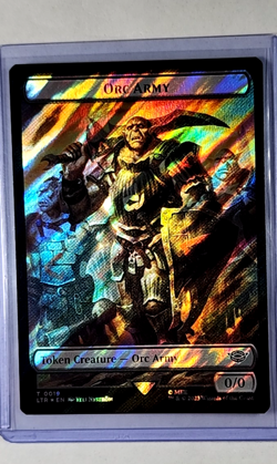 MTG Magic The Gathering LOTR Lord of the Rings Surge Foil Token Orc Army 22 Food - Image 1