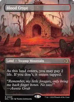 Blood Crypt (Borderless) MTG Lorwyn Eclipsed Regular - NM - Image 1