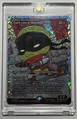 Dark Leo & Shredder #0299 *Fracture Foil* TMNT MTG - Image 1