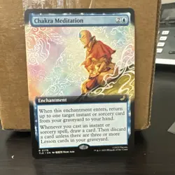 Chakra Meditation - Extended Art R MTG Avatar Near mint ships fast - Image 1