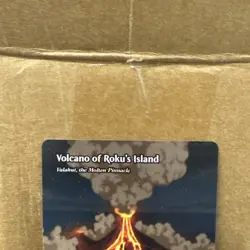Borderless Volcano of Roku's Island TLE 0061 Mythic MTG Avatar Near Mint MTG - Image 2
