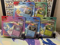 Pokemon TCG Prismatic Evolutions Tech Sticker Collection 3 Pack SEALED Lot Of 5 - Image 1