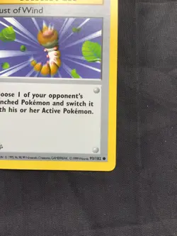 Pokemon Cards: Base Set 1st Edition Common: Gust of Wind 93/102 - Image 4