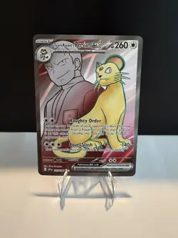 Pokemon TCG Team Rockets Persian EX Full Art 219/182 Destined Rivals Ultra Rare - Image 1