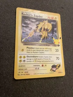 Rocket's Zapdos 15/132 Holo Celebrations: Classic Collection Pokemon English NM - Image 2