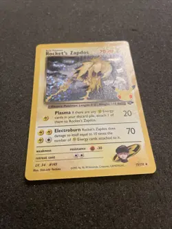 Rocket's Zapdos 15/132 Holo Celebrations: Classic Collection Pokemon English NM - Image 4