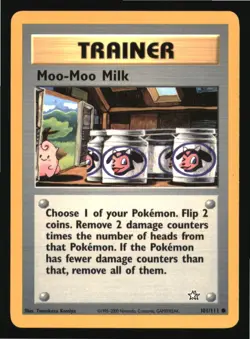 Moo-Moo Milk 101/111 Common Neo Genesis Pokemon Near Mint - Image 1