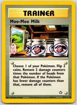 POKEMON NEO GENESIS MOO-MOO MILK 101/111 COMMON UNLIMITED NM - Image 1