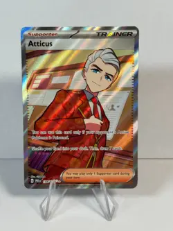 Atticus - 134/131 - Pokemon Prismatic Evolutions - Full Art - Secret Rare Holo - Image 1