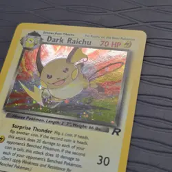 Pokemon TCG Dark Raichu Holo 83/82 Team Rocket Secret Rare Vintage WOTC – NM - Image 3