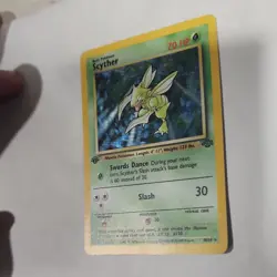 Pokemon TCG Scyther Jungle 1st Edition Holo Rare 70 HP 10/64 1999 - Image 3