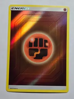 Fighting Energy Reverse Holo Hidden Fates Pokemon NM - Image 1