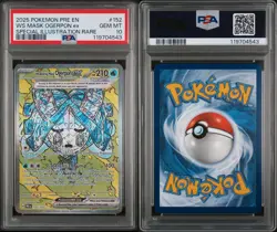PSA 10 Wellspring Mask Ogerpon EX 152/131 Pokemon Prismatic Evolutions GEM MINT - Image 3