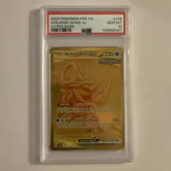 2025 Pokemon Pre En-Prismatic Evolutions Hyper Rare Walking Wake Ex #178 PSA 10 - Image 1